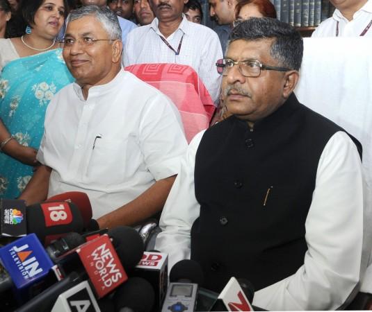 ravi shankar prasad law ministry reshuffle law loo washroom toilet deputy p p choudhary shastri bhawan