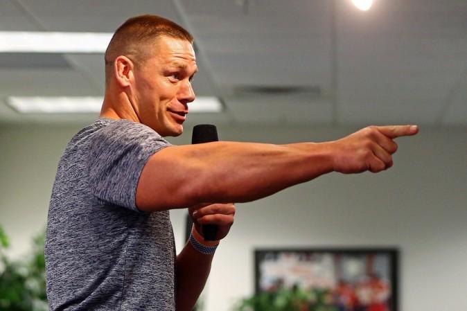 WWE superstar John Cena during a press conference in USA john cena