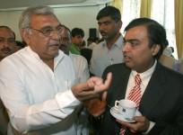 Bhupinder Singh Hooda talking to Ambani