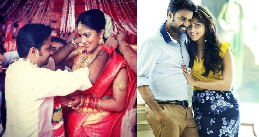 Amala Paul with her husband AL Vijay