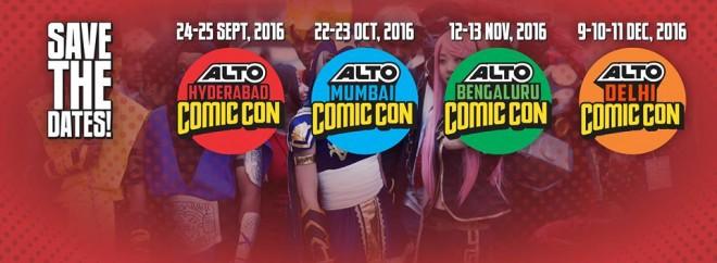 Schedule for Comic-Con India in all the four cities this year