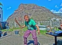 Man with machete
