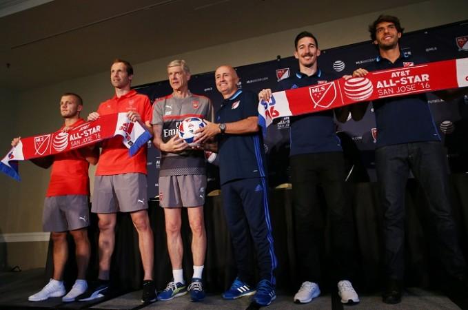 Arsenal Jack Wilshere Petr Cech Arsene Wenger Dominic Kinnear Sacha Kljestan Kaka MLS All-Stars