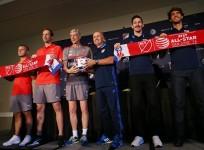 Arsenal Jack Wilshere Petr Cech Arsene Wenger Dominic Kinnear Sacha Kljestan Kaka MLS All-Stars