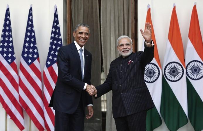 Modi with Obama: Acche din over? Modi Obama