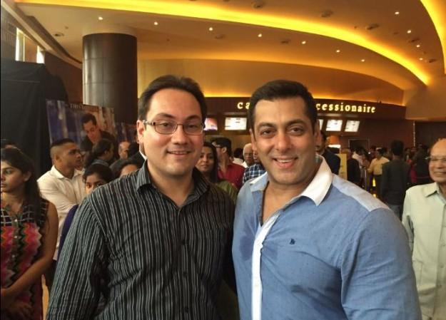 Pictured: Rajjat Barjatya with Salman Khan Rajjat Barjatya
