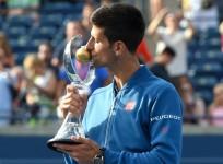 Novak Djokovic Rogers Cup trophy