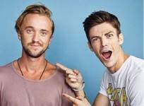Tom Felton and Grant Gustin