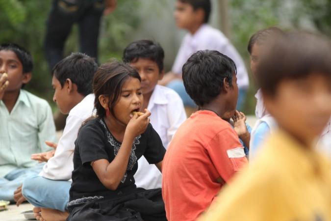 Children eating