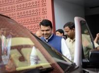 Maharashtra Chief Minister Devendra Fadnavis during the Make in India Week function, in Mumbai on Feb. 17, 2016.