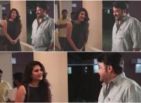 Neha Saxena with Mohanlal