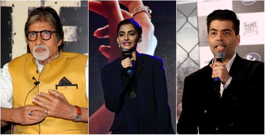 Amitabh Bachchan, Sonam Kapoor, Karan Johar