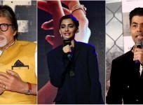 Amitabh Bachchan, Sonam Kapoor, Karan Johar