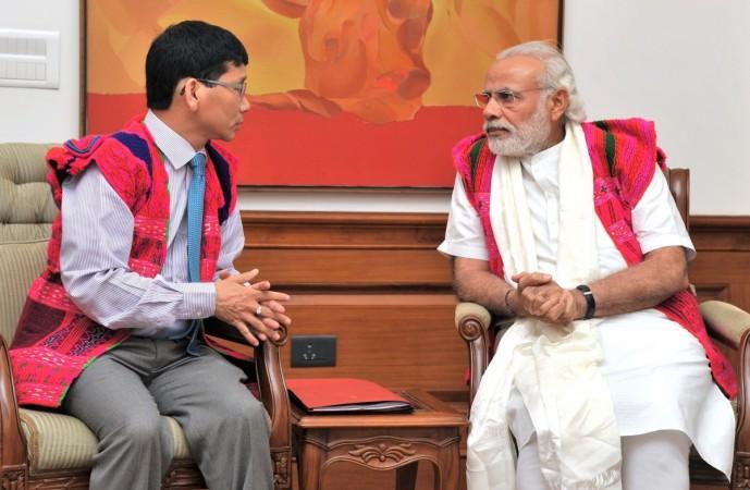 Kalikho pul with narendra modi