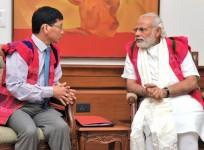 Kalikho pul with narendra modi