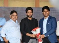 Allu Arjun with his brother Sirish and father Aravind at