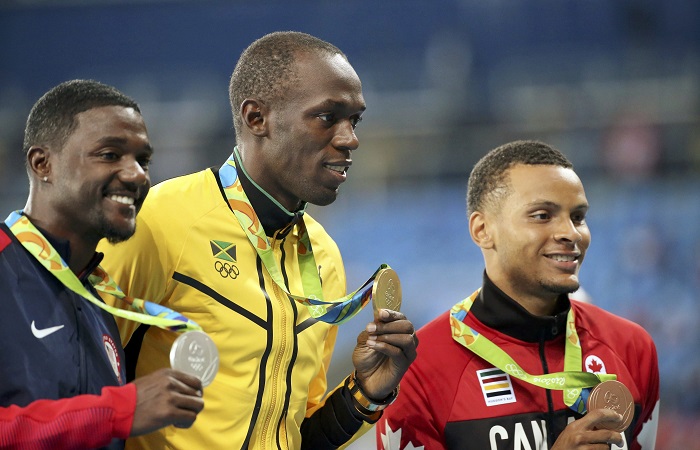 Justin Gatlin Usain Bolt Andre De Grasse