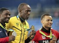 Justin Gatlin Usain Bolt Andre De Grasse