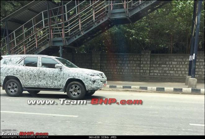 New Toyota Fortuner returns in fresh spy shots