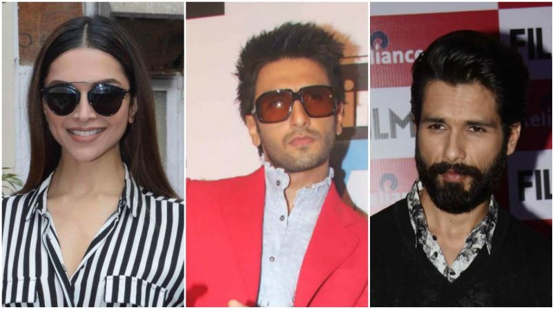 Deepika Padukone, Ranveer Singh, Shahid Kapoor