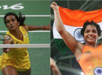 PV Sindhu and Sakshi Malik