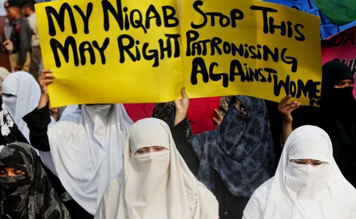 Burqa ban protest