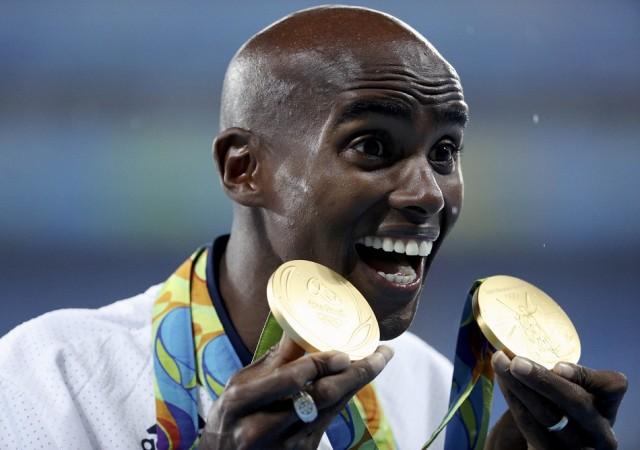 Mo Farah Rio Olympics gold medal