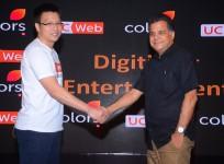 Robert Bu, General Manager, UCWeb India with Raj Nayak CEO Colors TV