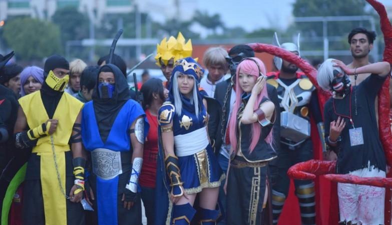 Cosplayers at Lanka comic con