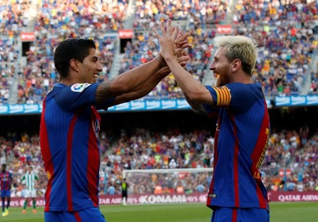 Luis Suarez Lionel Messi Barcelona