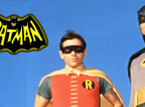 Adam West and Burt Ward as Batman and Robin from 1960s TV series