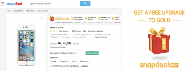 Snapdeal launches Gold membership for free: Zero shipping charges, free next day delivery and more