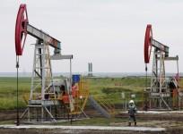Oil pump jack in Russia