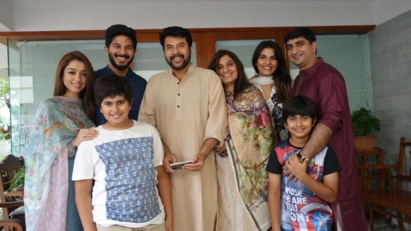 Mammootty with family