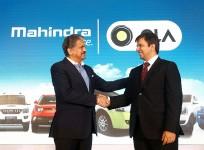 mahindra ola anand ceo tie up sales revenues business ola cab aggregators suv Bhavish Aggarwal car sales domestic