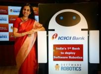 icici bank launch software robotics chanda ceo bank private lender