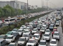 car sales traffic jam
