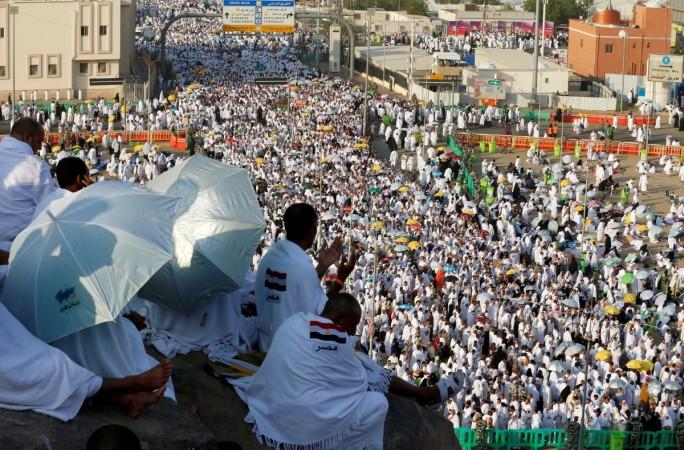 Muslim pilgrims gather on the plains of Arafat during the annual haj pilgrimage, outside the holy city of Mecca, Saudi Arabia. Hajj 2016