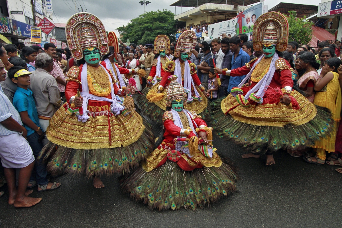 Фестиваль Онам. Финальные представления в столице Кералы, городе Тривандрам