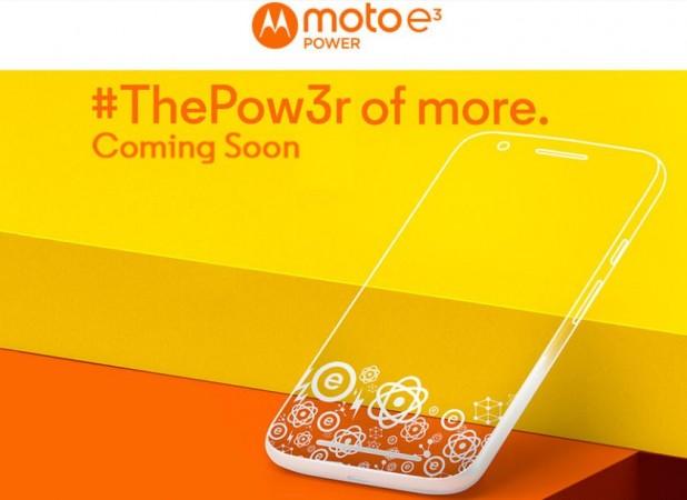 Moto E3 Power India release details officially revealed