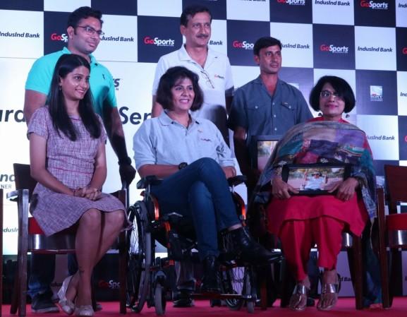 In picture: Deepa Malik with her family during an event prior to Paralympics 2016 deepa malik