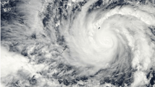 Super typhoon typhoon Nina,