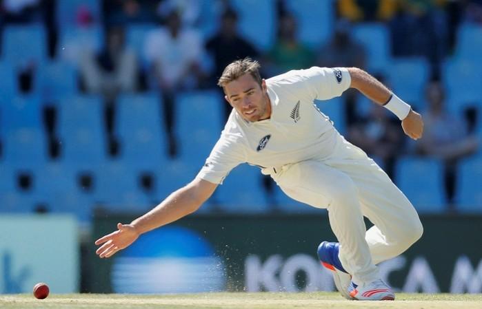 Tim Southee was awarded the man of the match for his eight-wicket haul in the second Test. Tim Southee New Zealand