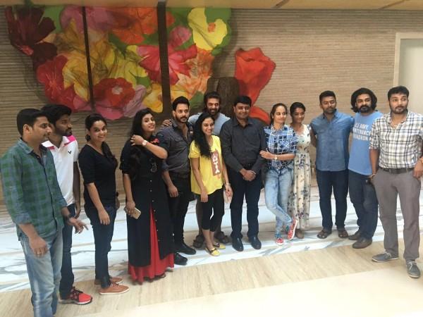 Celebrities getting ready for the launch of Celebrity Badminton League