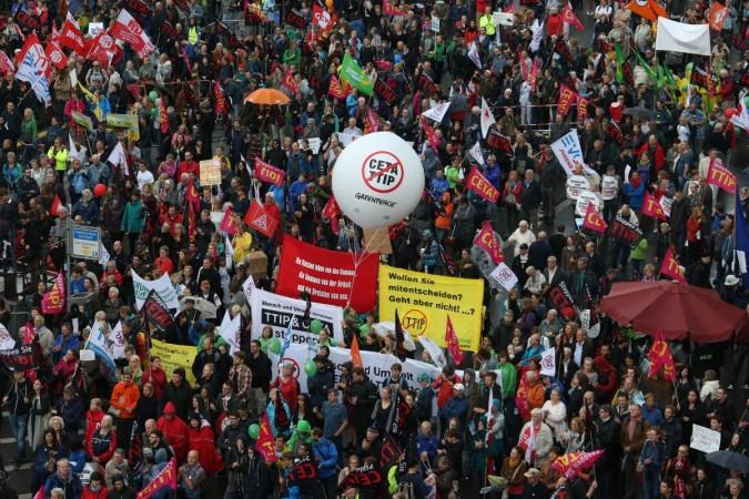 Germans protest TTIP and CETA