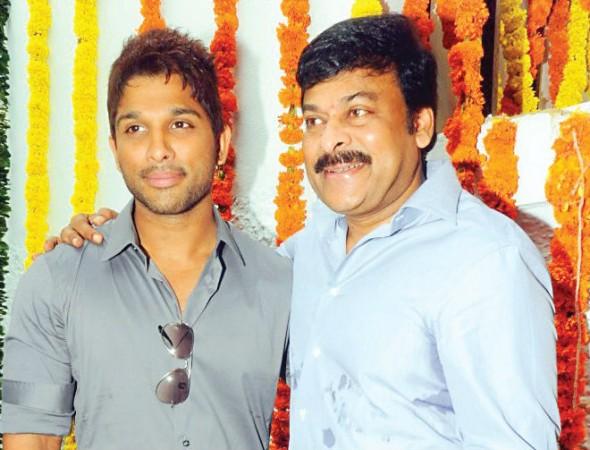 Allu Arjun and Chiranjeevi