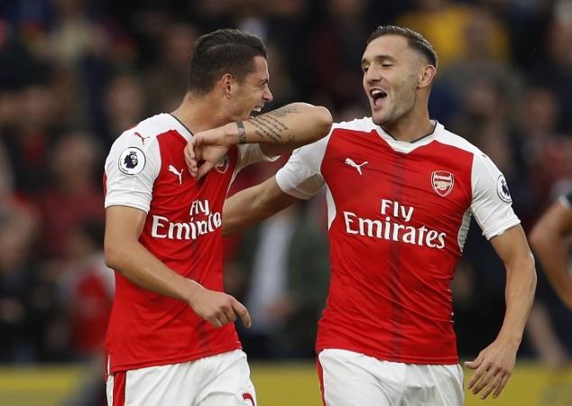 Granit Xhaka Lucas Perez Arsenal