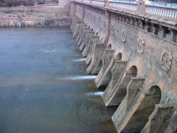 In picture: The Krishna Raja Sagara dam. KRS Dam