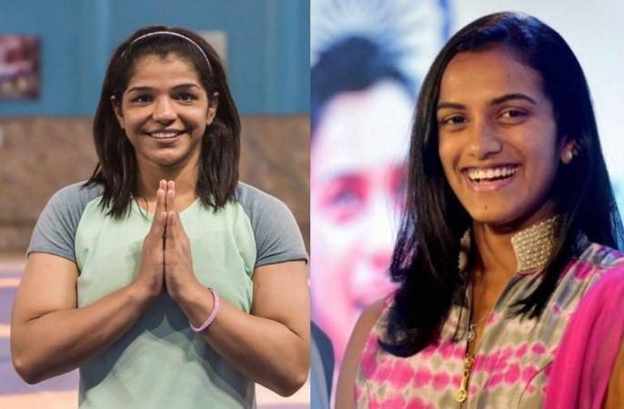 Sakshi Malik and PV Sindhu