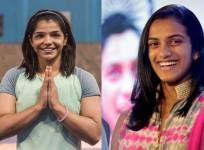Sakshi Malik and PV Sindhu
